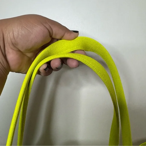 Rothy’s Lime Green Gingham Tote Bag